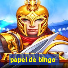 papel de bingo